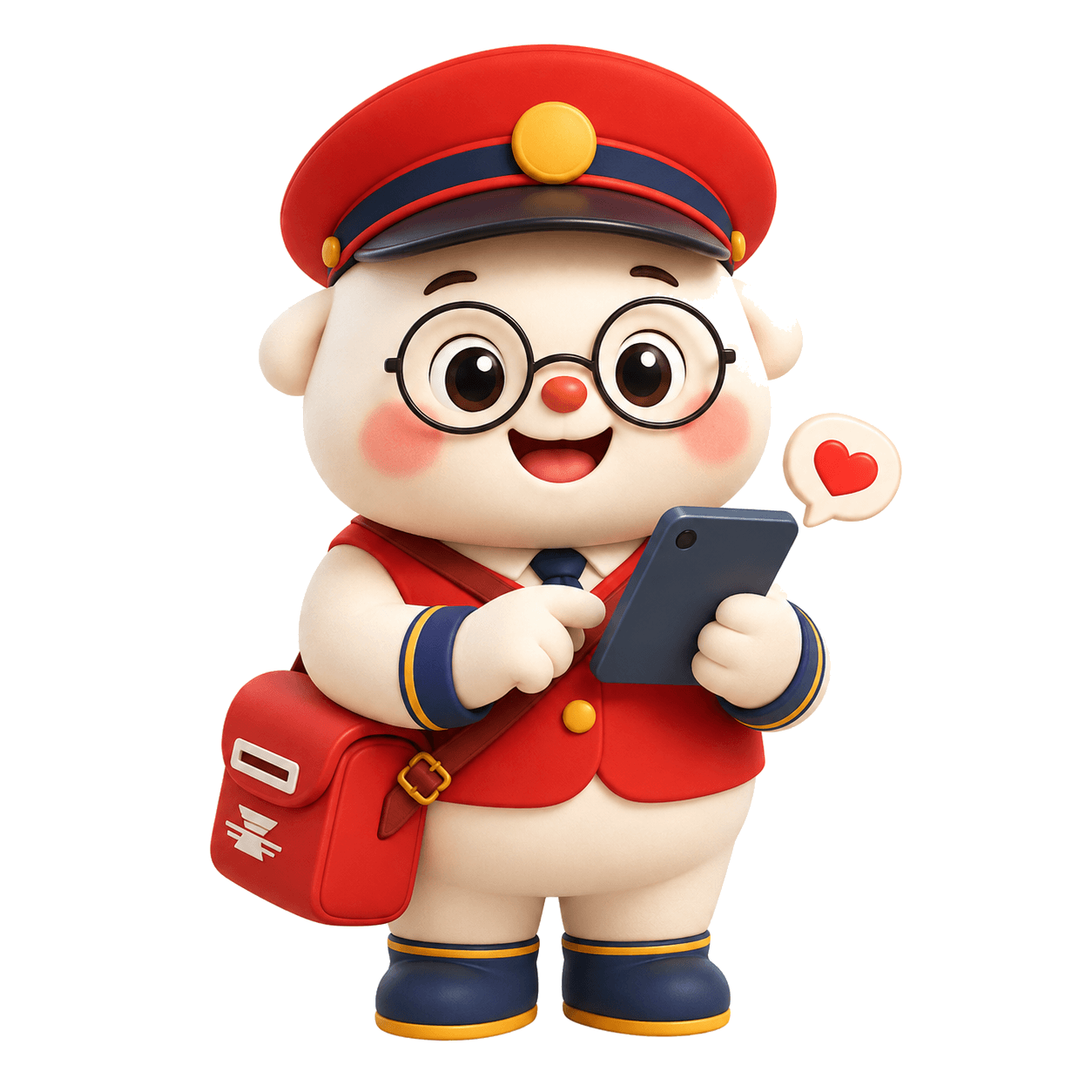 OST 똑똑이 선생님 마스코트 — 어르신 디지털 교육 도우미