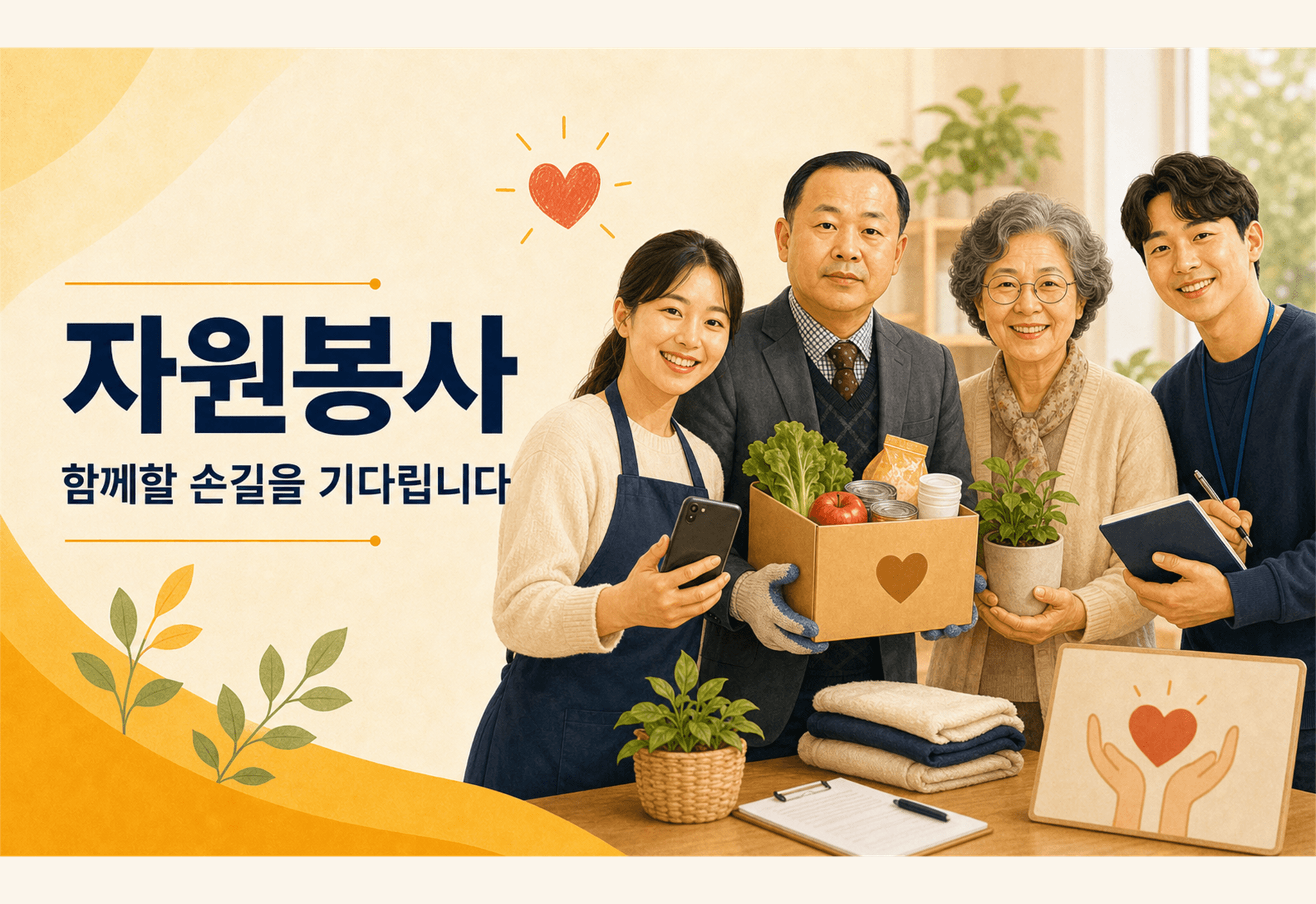 자원봉사 모집 안내 이미지